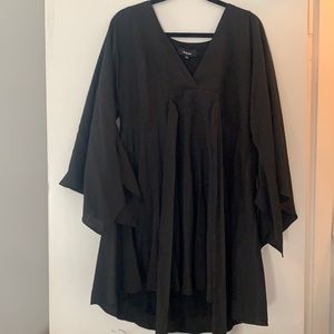Black kimono dress